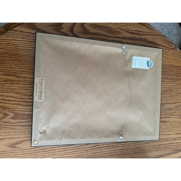 Framed Pencil Portrait Of Girl With Flowers By A. McClain 18"x12" From Frames Un - Picture 11 of 11